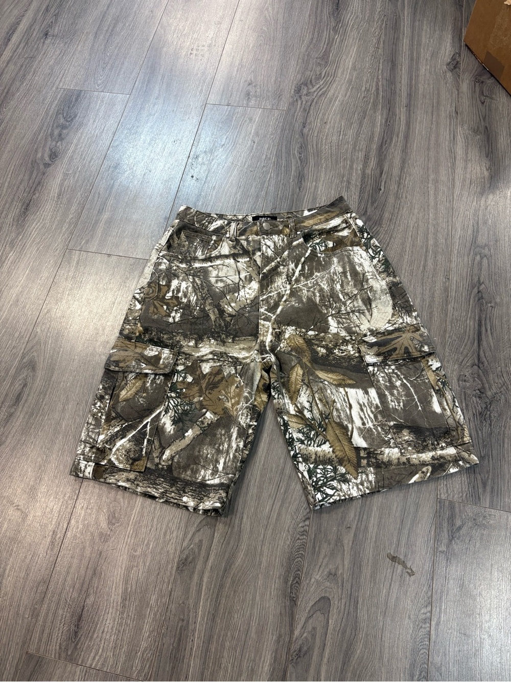 Men's Camo Cargo Shorts - Brown/Green